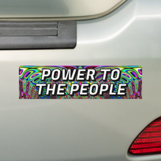 POWER TO THE PEOPLE BUMPER STICKER