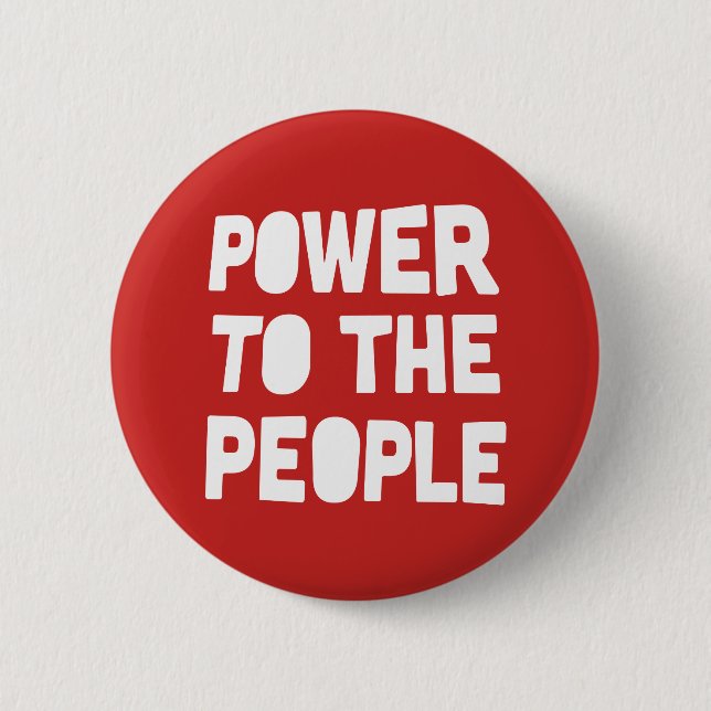 Power To The People Button (Front)