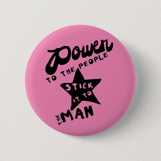 Power To The People Button (Front)