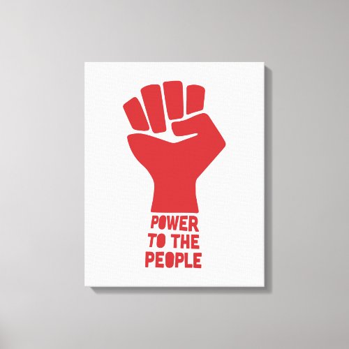 Power to the People Canvas Print