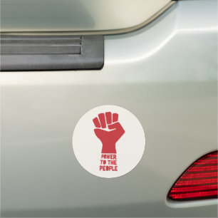 Power to the People Car Magnet