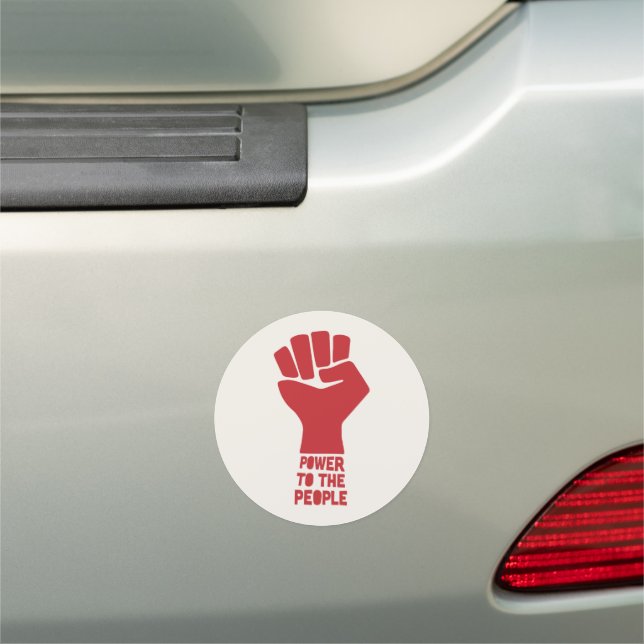 Power to the People Car Magnet (In Situ)