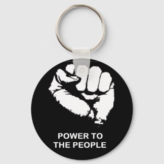 Power To The People Keychain