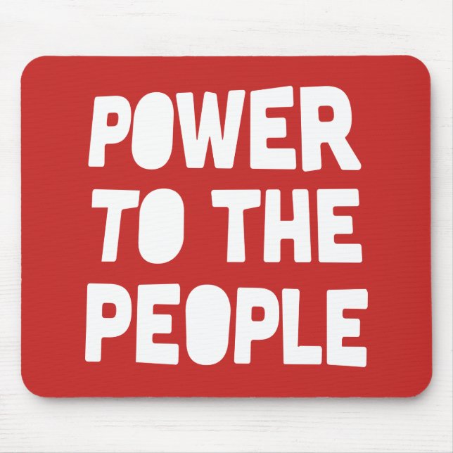 Power To The People Mouse Pad (Front)