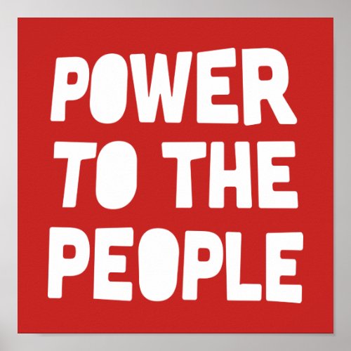 Power To The People Poster