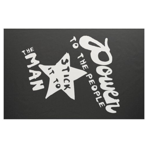 Power To The People Protest Banner Sign Flag Fabric