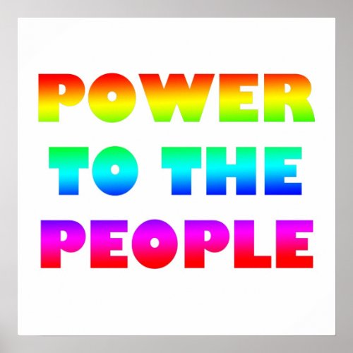 Power to the People Retro Style Protest Occupy Poster