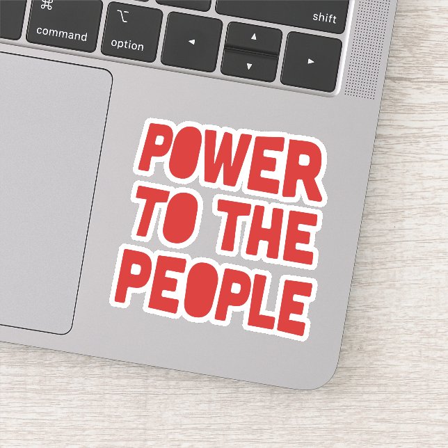 Power To The People Sticker (Detail)