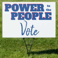 Power to the People Vote Template Lawn