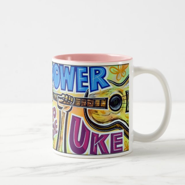 Power to the Uke Coffee Mug (Right)