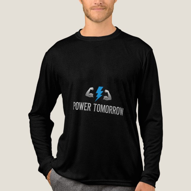 POWER TOMORROW Tri-Blend SHIRT (Front)