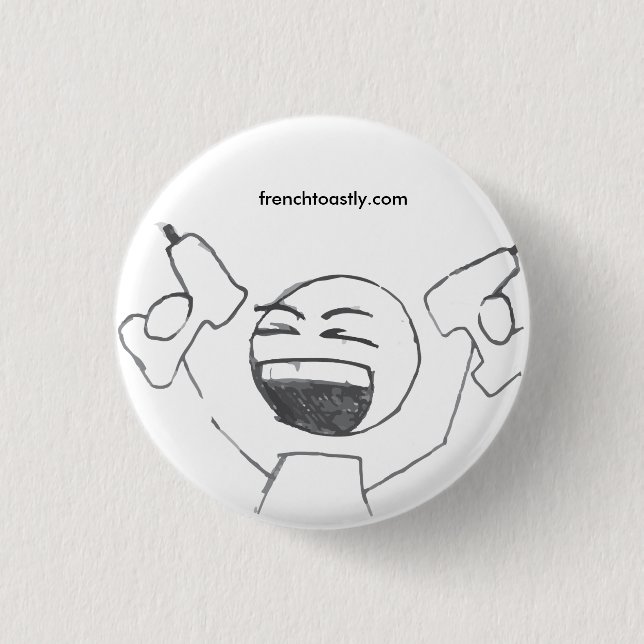 Power Tools @frenchtoastly Pinback Button (Front)