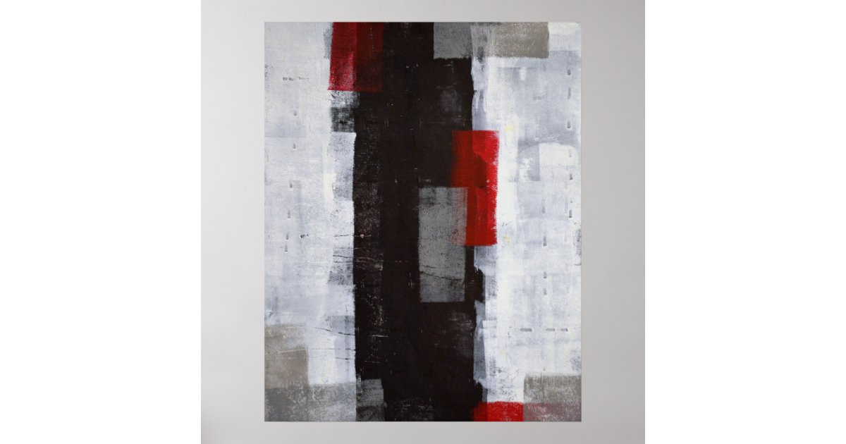 'Power Trip' Abstract Art Poster Print | Zazzle