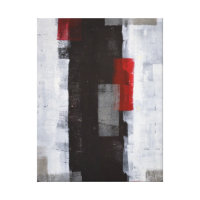 'Power Trip' Black and White Abstract Art Canvas Print