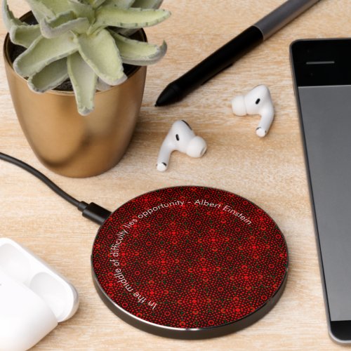 Power Up Positivity Inspirational Waves  Wireless Charger