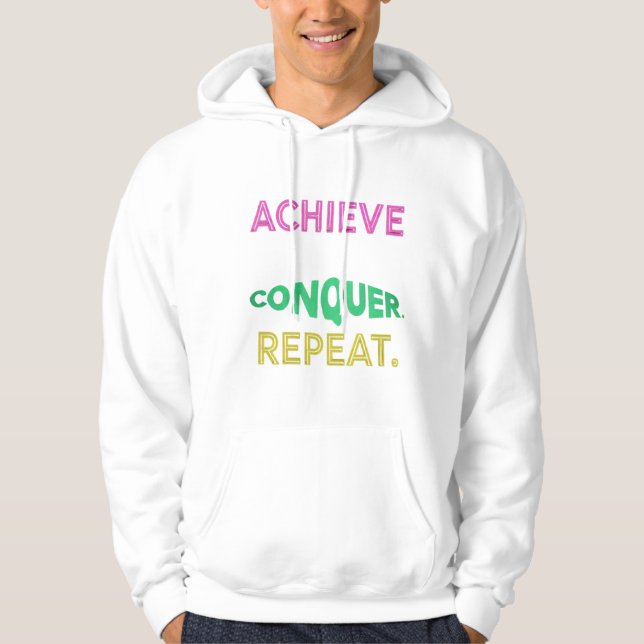 Power Up Your Hustle with Our Motivational Hoodie" Hoodie (Front)