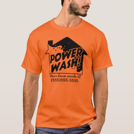 Power Wash Business Promotional T Shirt
