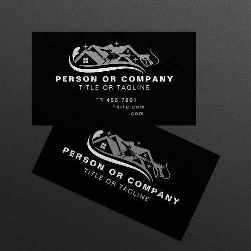 Power Wash House Cleaning Pressure Washing Business Card