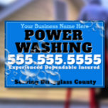 Power Wash Window Cleaning Business Promo Sign