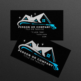 Power Washer House Cleaning Pressure Washing Business Card