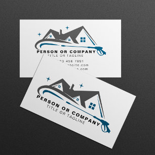 Power Washer House Cleaning Pressure Washing Business Card