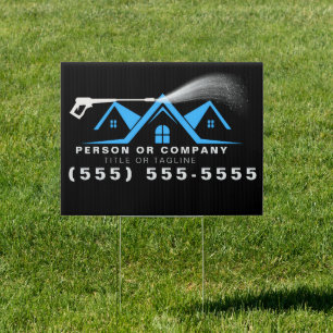 Power Washer House Cleaning Pressure Washing Sign