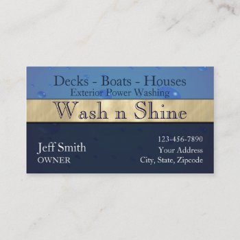 Power Washing Business Card by Lasting__Impressions at Zazzle