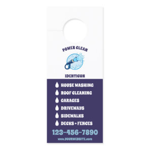 Power Washing Door Hanger