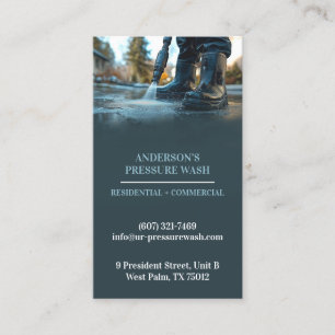Power Washing Service Business Card Template