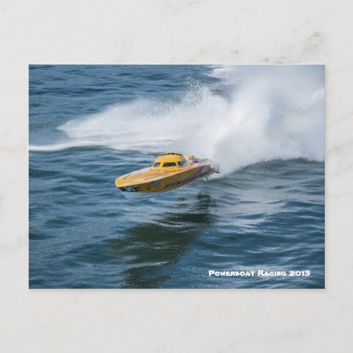 Powerboat Racing Postcard