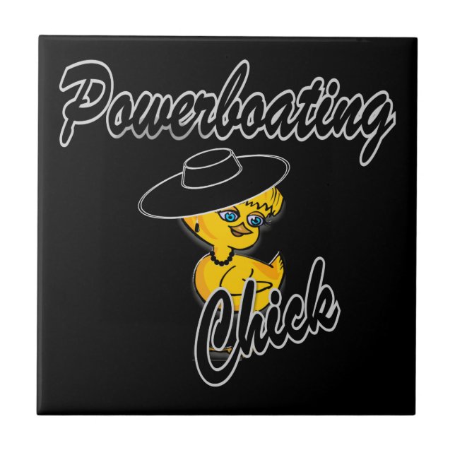 Powerboating Chick #4 Tile (Front)