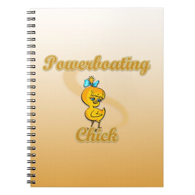 Powerboating Chick Notebook (Front)