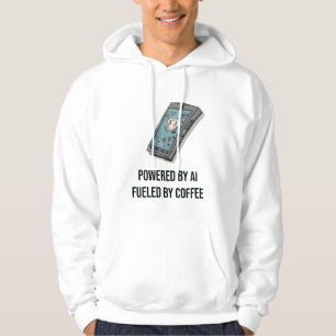 Powered By AI Fueled By Coffee Hoodie - Tech Geek