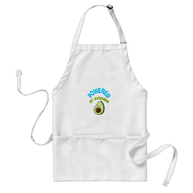 Powered By Avocado Adult Apron (Front)