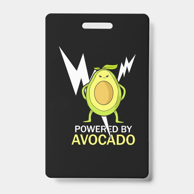 Powered By Avocado Badge (Front)