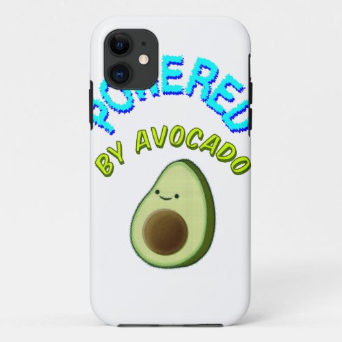 Powered By Avocado iPhone 11 Case