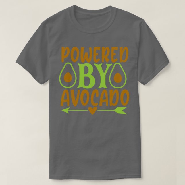 Powered By Avocado Classic TShirt (Design Front)