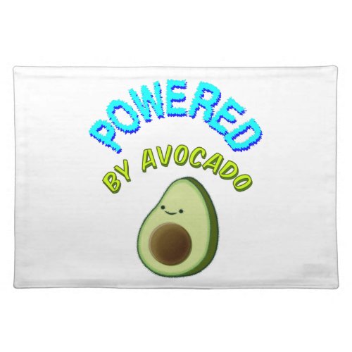 Powered By Avocado Cloth Placemat