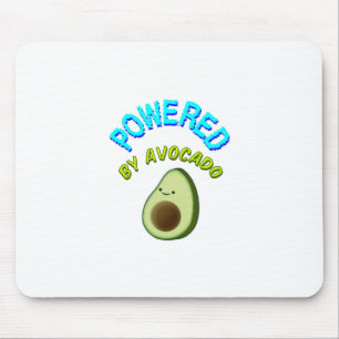 Powered By Avocado Mouse Pad