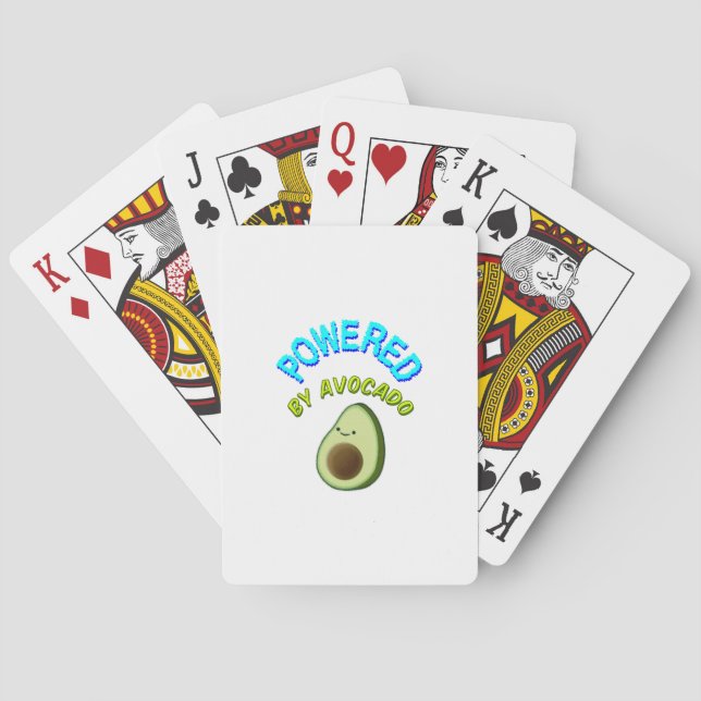 Powered By Avocado Poker Cards (Back)