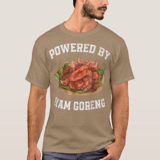 Powered By Ayam Goreng Indonesian Food Fitness Mot T-Shirt