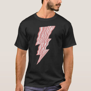 Powered By Bacon Breakfast Champ Funny Tasty Fried T-Shirt