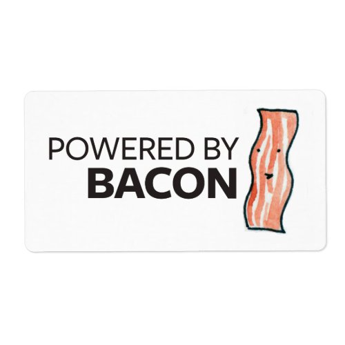 Powered by Bacon Label