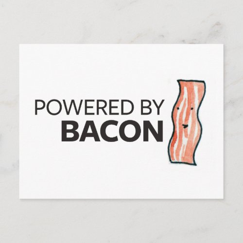 Powered by Bacon Postcard