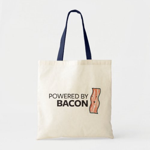 Powered by Bacon Tote Bag