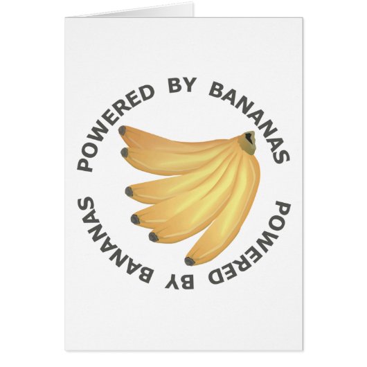 Powered By Bananas Cards (Front)