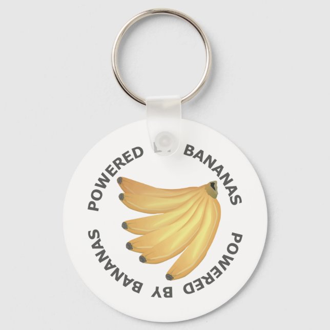 Powered By Bananas Keychain (Front)