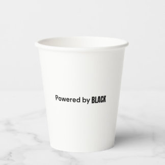 Powered by Black Paper Cup