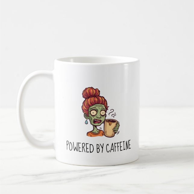 Powered By Caffeine Mug (Left)