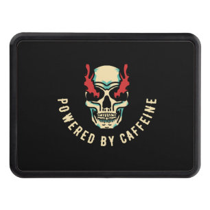 Powered by Caffeine - Skull Energy Hitch Cover